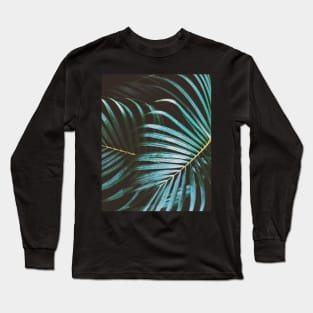 Palm leaf print Long Sleeve T-Shirt